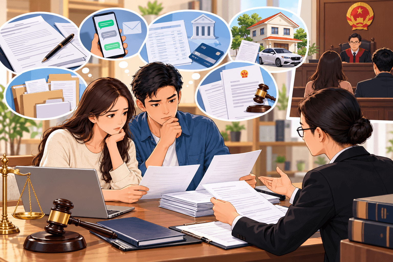 Cần làm gì nếu bị yêu cầu trả khoản nợ chồng tự vay?
