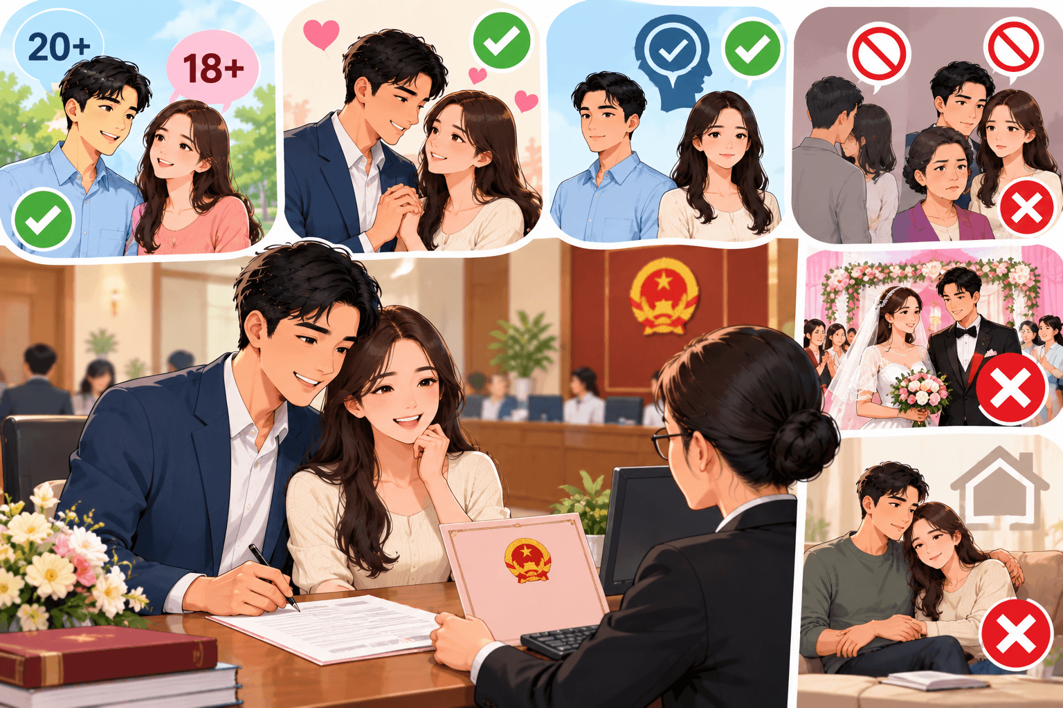 Điều kiện đăng ký kết hôn theo pháp luật hiện hành