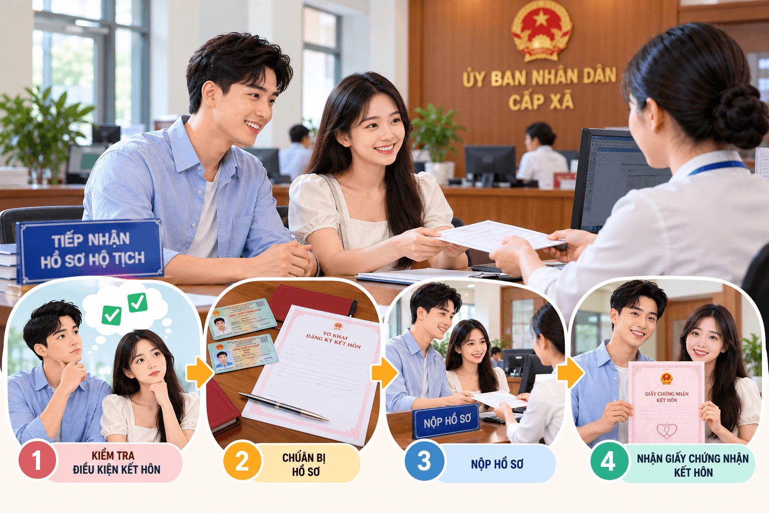 Đủ tuổi thì đăng ký kết hôn ở đâu và cần chuẩn bị gì?