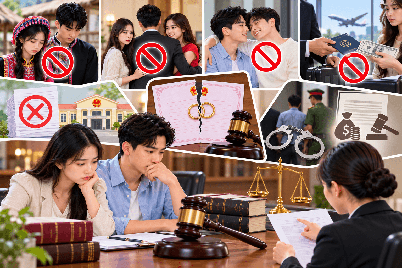 Hậu quả pháp lý khi vi phạm trường hợp cấm kết hôn