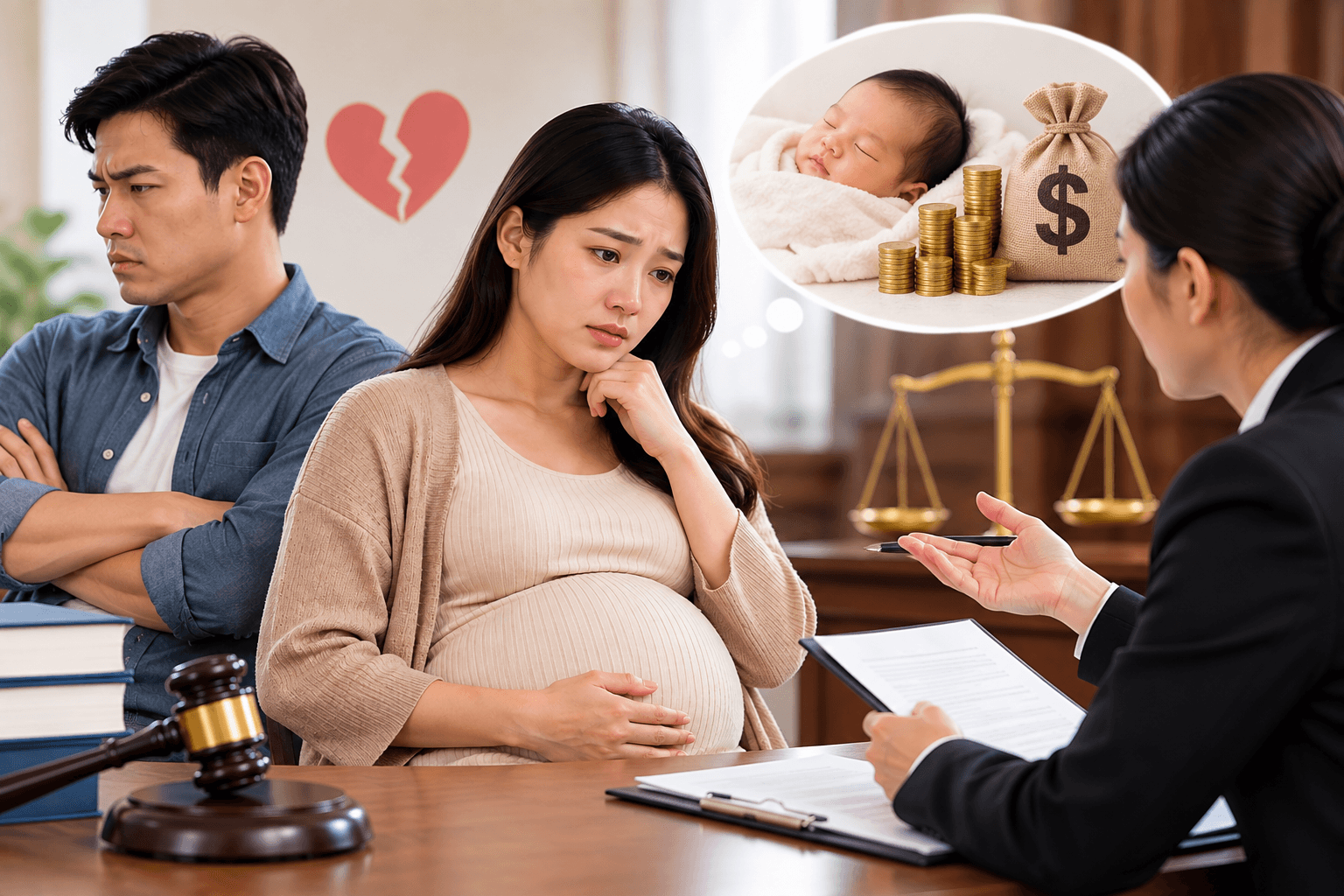 Ly hôn khi mang thai có được yêu cầu cấp dưỡng không?