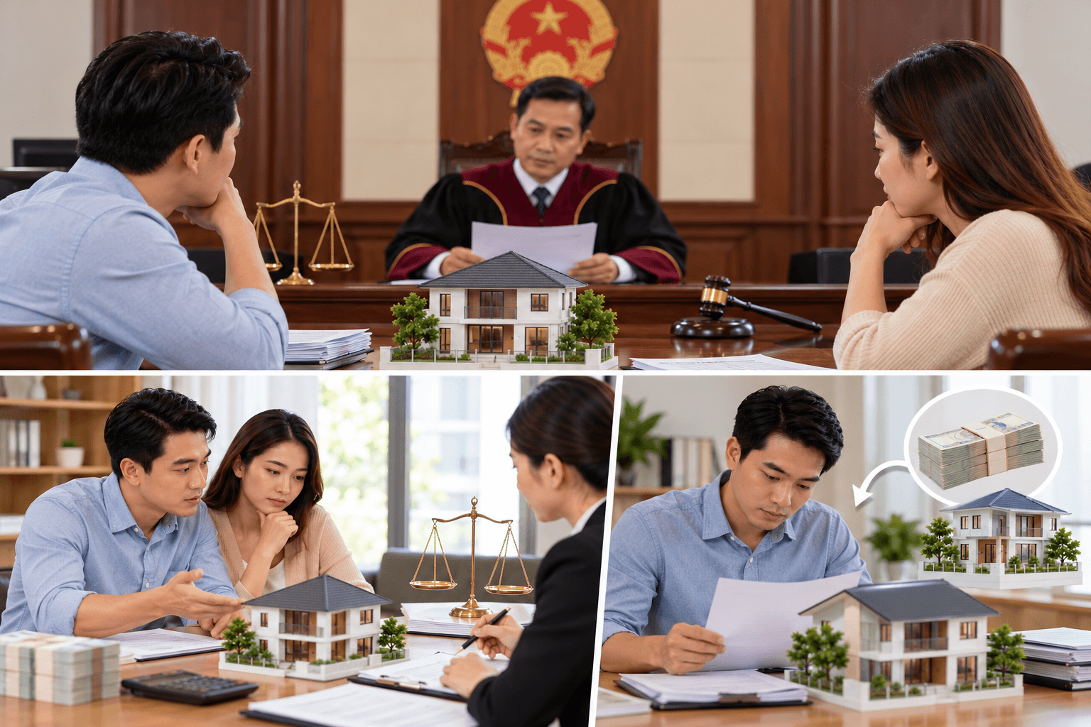 Mua nhà sau khi kết hôn đứng tên chồng thì chia thế nào khi ly hôn?