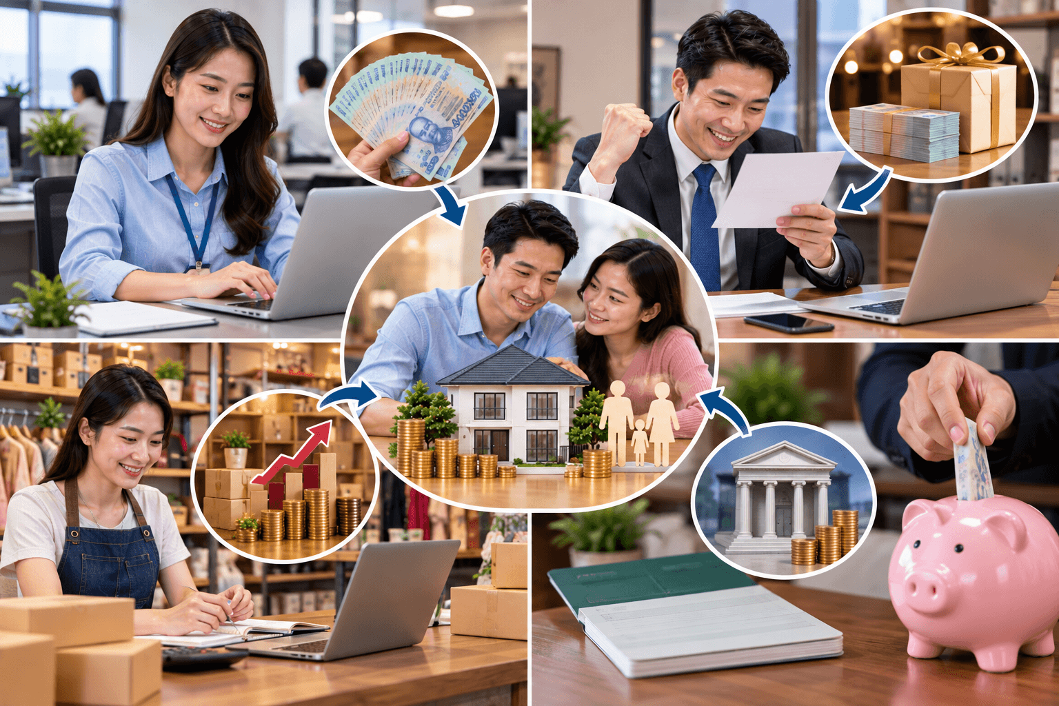 Những khoản thu nhập nào được xác định là tài sản chung?