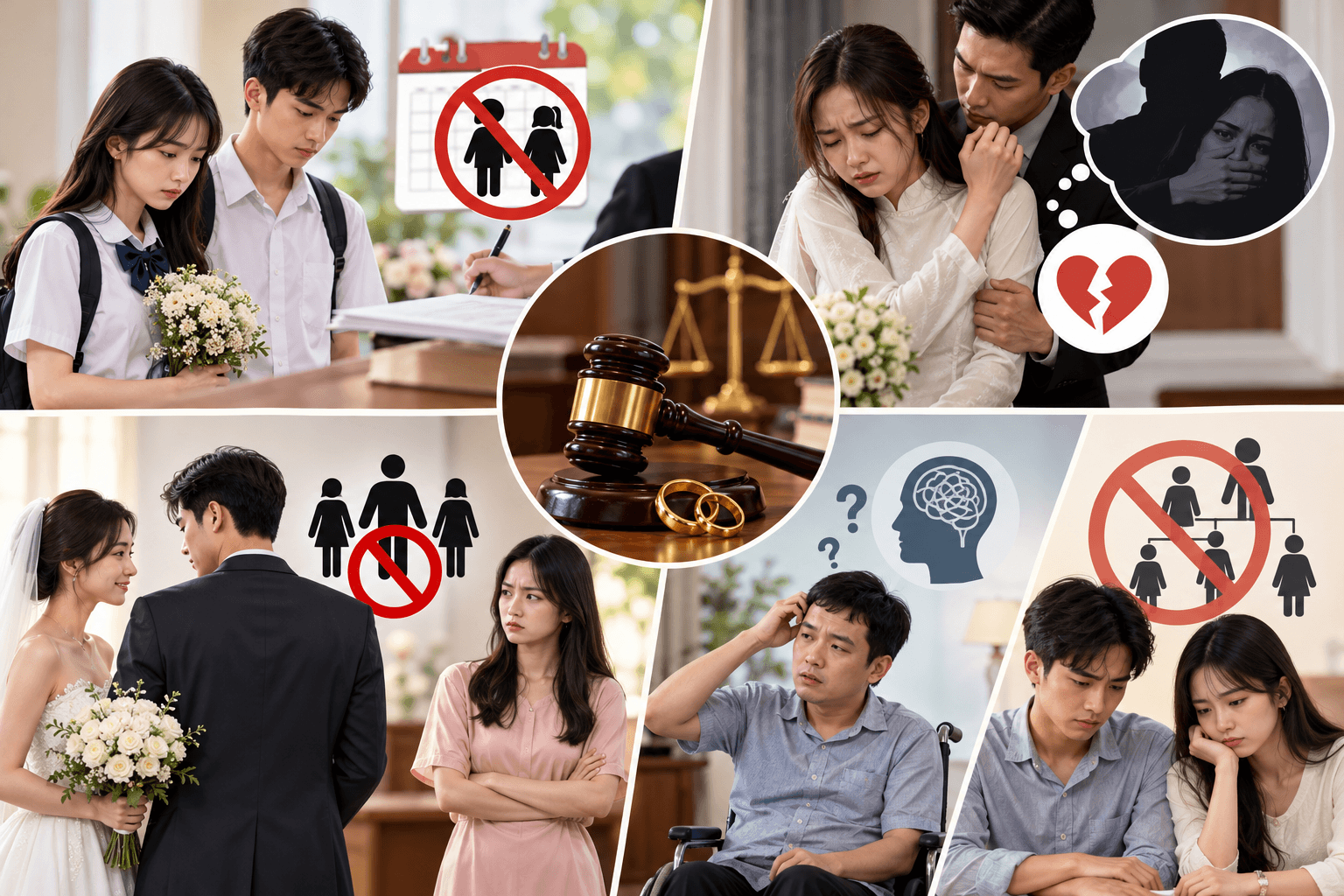 Những trường hợp nào có thể bị hủy kết hôn trái pháp luật?