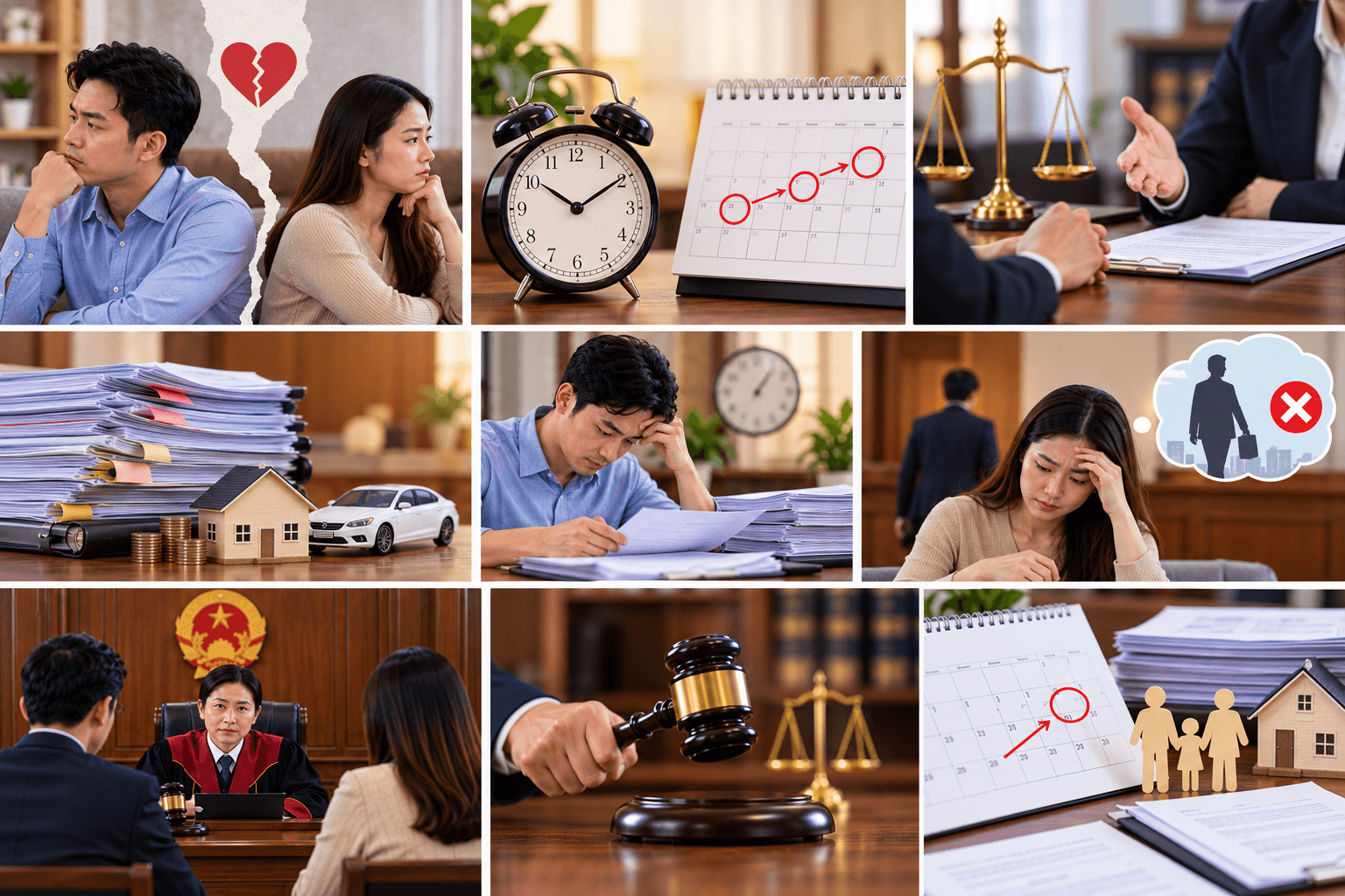 Quy trình giải quyết ly hôn mất bao lâu