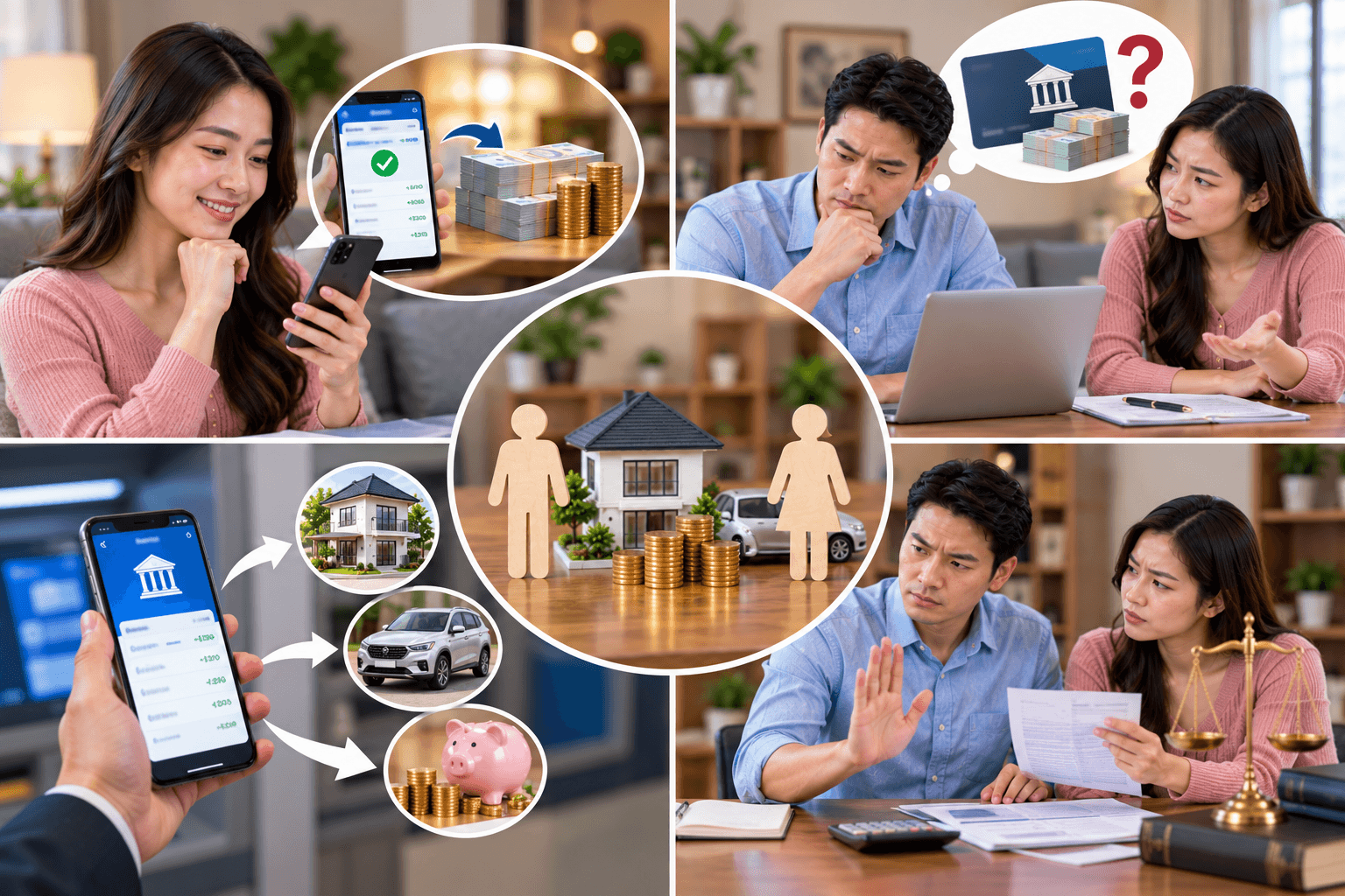 Tiền lương chuyển vào tài khoản cá nhân có còn là tài sản chung không?