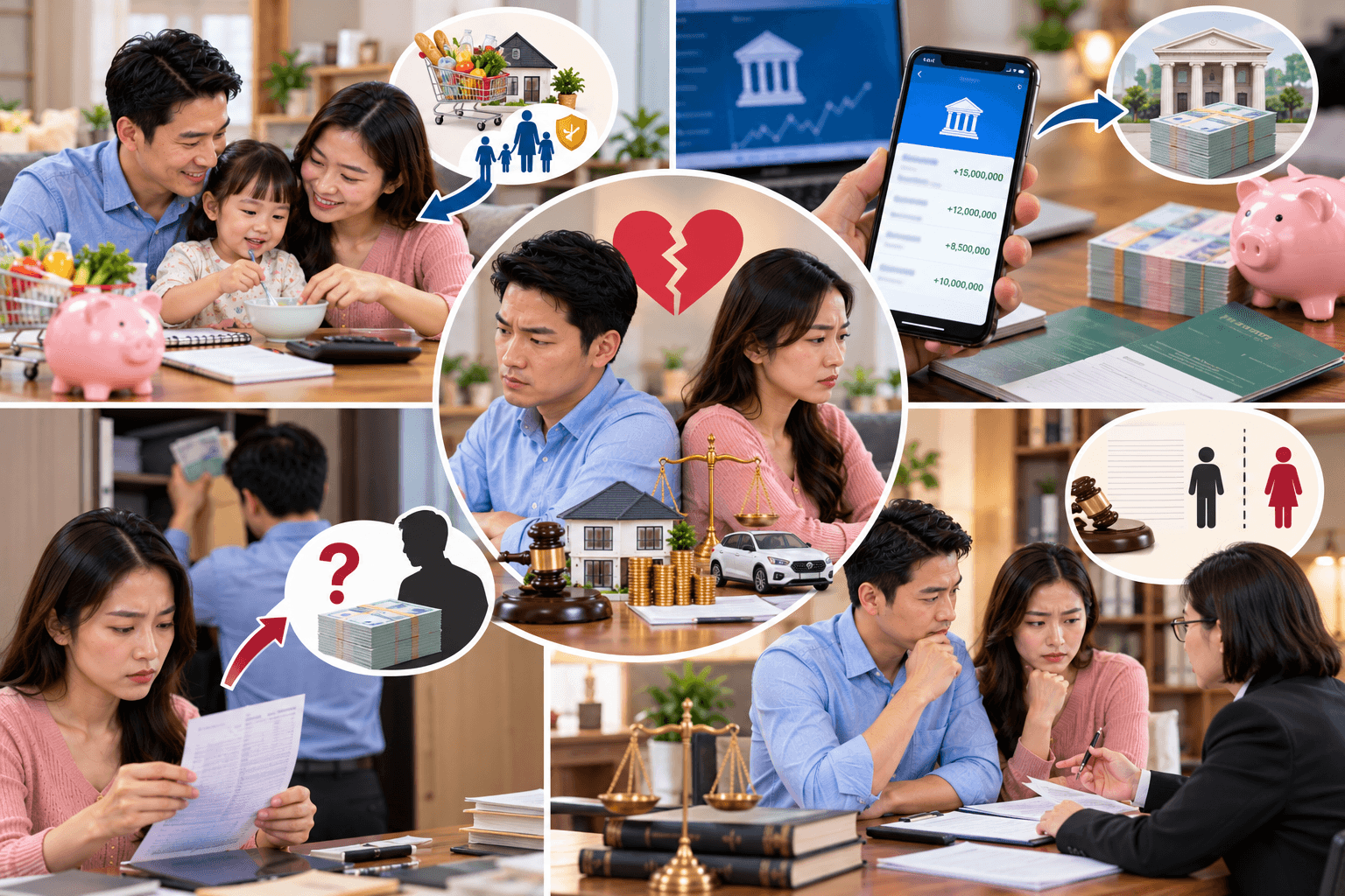 Tiền lương của vợ chồng có phải chia khi ly hôn không?