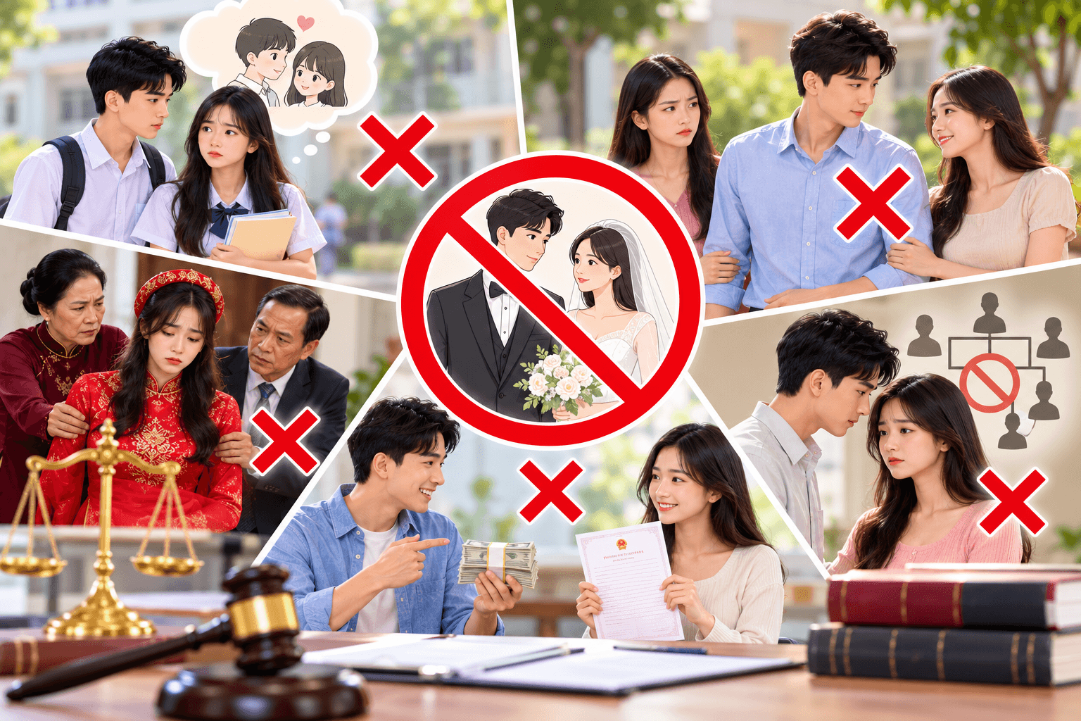 trường hợp cấm kết hôn