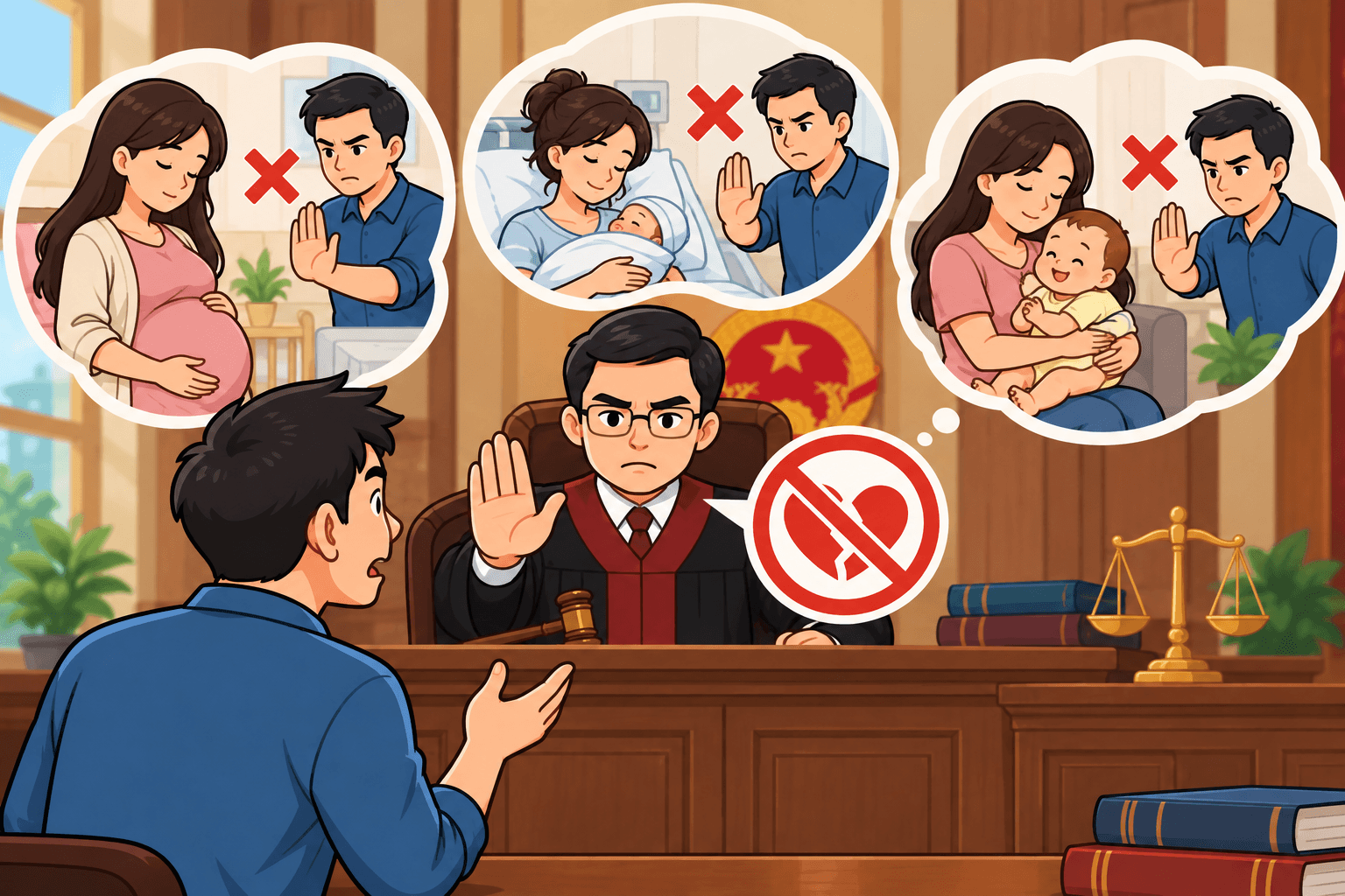 Trường hợp không được ly hôn khi người chồng yêu cầu